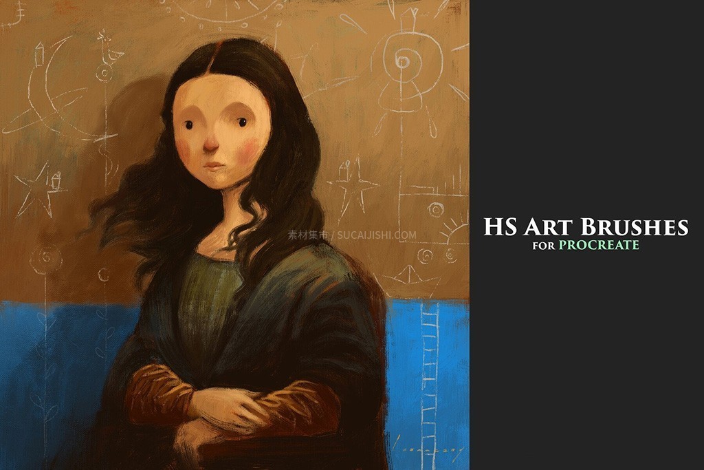 30+儿童绘本水粉彩铅Procreate笔刷